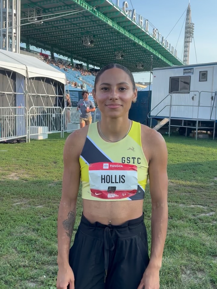 E’Lexis Hollis talks about her 100m trials today and her semifinals tomorrow at the @usatf Championships here in NYC!