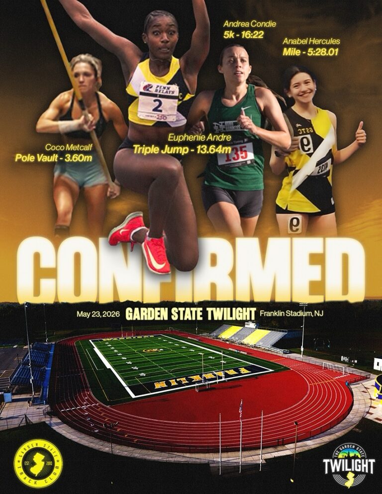 💥 Next weekend! Garden State Twilight May 23 | Franklin Stadium Pro | Open | Club | HS | MS | Masters World Athletics Sanctioned Sprints | Distance | Throws | J&hellip;