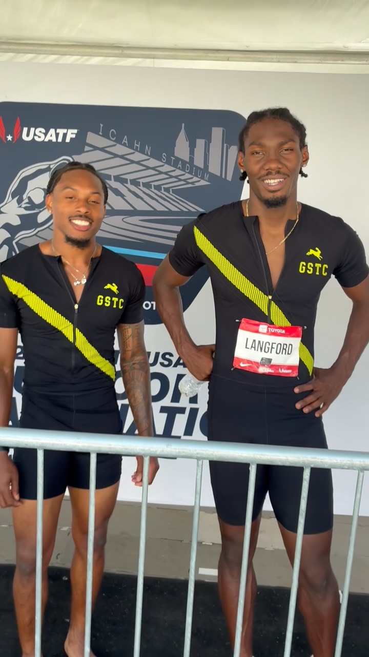 Big final tomorrow for Jevon and Noah 📈 @tracksmithrunning